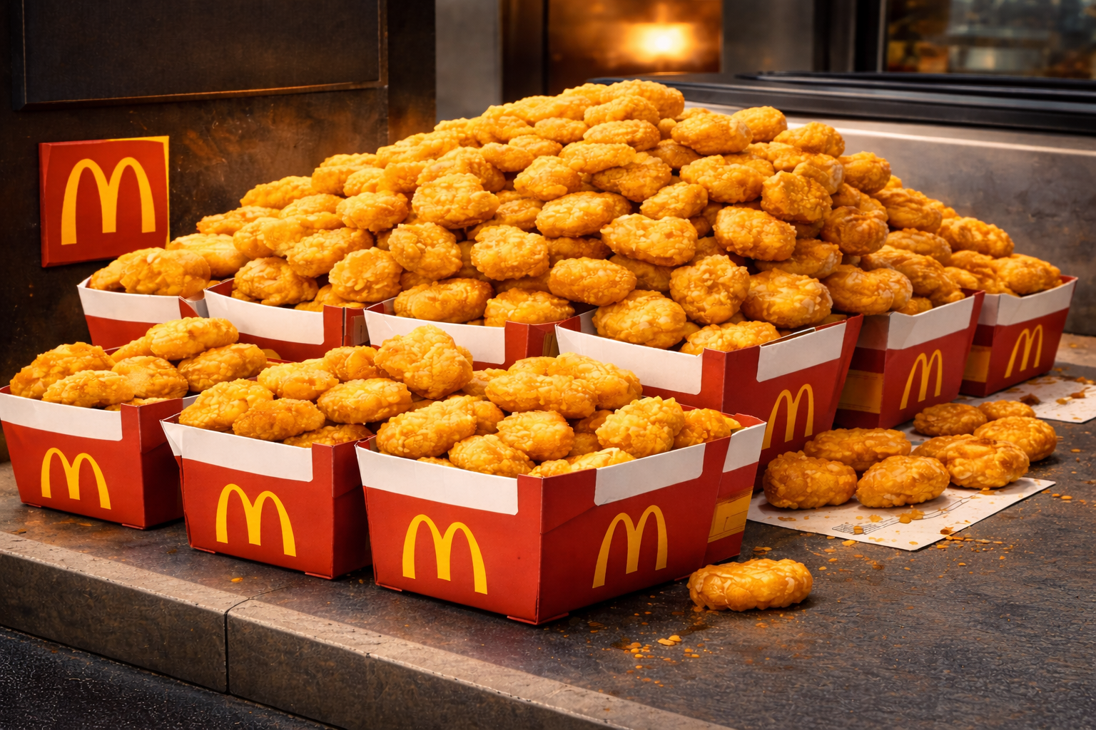 Голосовой ИИ McDonald's добавляет 260 наггетсов в заказ